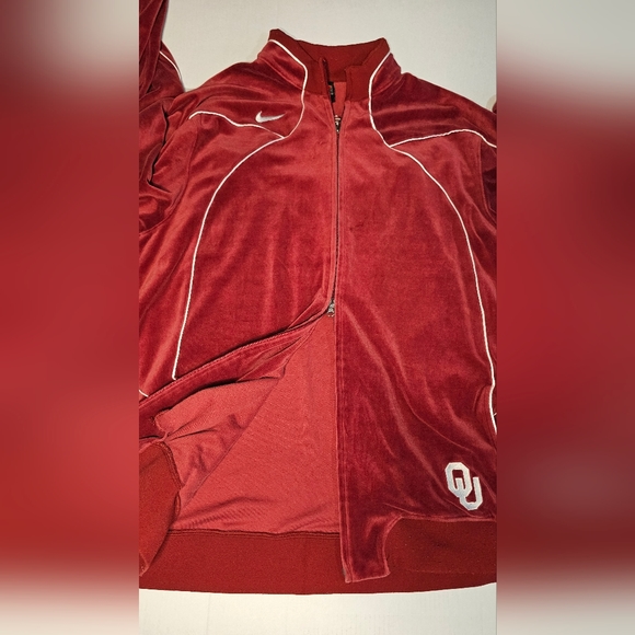 🎉Host Pick🎉 [Oklahoma Basketball] Velour Zip Jacket Boomer Sooner - XXL - OU - Picture 11 of 15